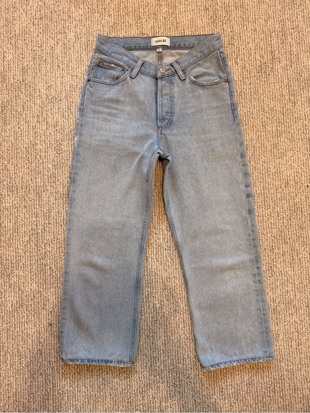 Agolde V waist Kelly Relaxed straight Jean size 24